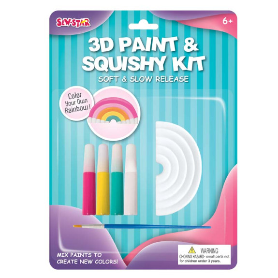 3D paint&squishy kit-rainbow